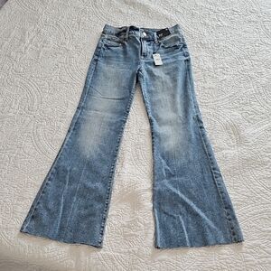 Express Light Blue Wide Leg Jeans